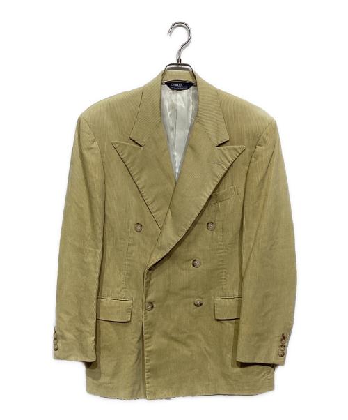 POLO RALPH LAUREN（ポロ・ラルフローレン）POLO RALPH LAUREN (ポロ・ラルフローレン) 90’S 　コーデュロイダブルジャケット ベージュ サイズ:40Rの古着・服飾アイテム