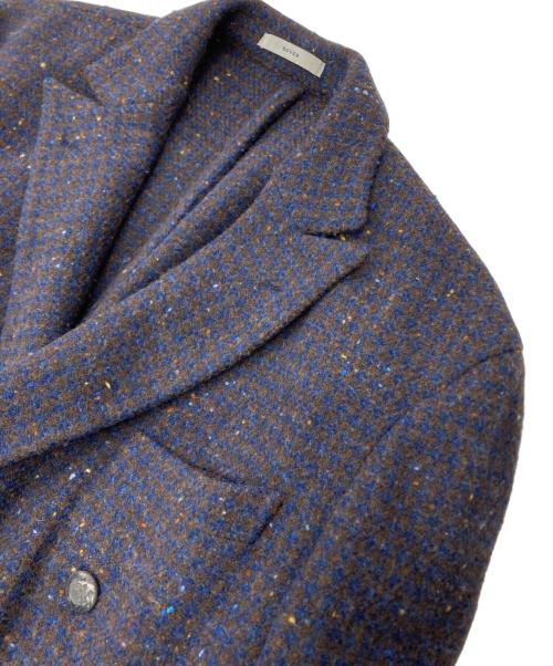 BOGLIOLI（ボリオリ）BOGLIOLI (ボリオリ) ネップ加工 ウール混ダブルジャケット　T4602E ネイビー×ブラウン サイズ:50の古着・服飾アイテム