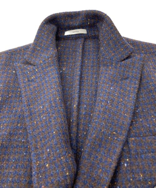 BOGLIOLI（ボリオリ）BOGLIOLI (ボリオリ) ネップ加工 ウール混ダブルジャケット　T4602E ネイビー×ブラウン サイズ:50の古着・服飾アイテム