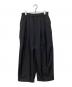 mizuiro-ind（ミズイロインド）の古着「ワイドカーゴパンツ」｜ブラック