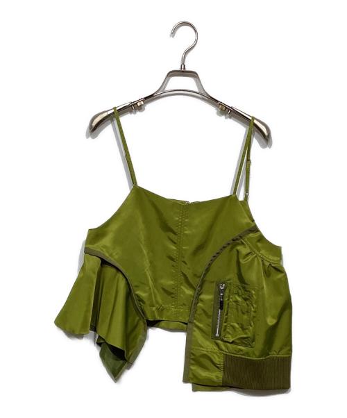 UN3D.（アンスリード）UN3D. (アンスリード) MA-1キャミソール グリーン サイズ:38の古着・服飾アイテム