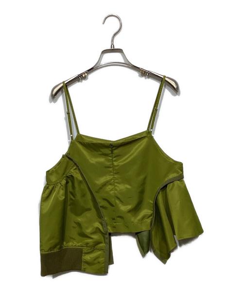 UN3D.（アンスリード）UN3D. (アンスリード) MA-1キャミソール グリーン サイズ:38の古着・服飾アイテム