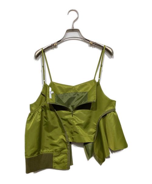 UN3D.（アンスリード）UN3D. (アンスリード) MA-1キャミソール グリーン サイズ:38の古着・服飾アイテム