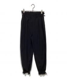 OMMO（オーエムエムオー）の古着「GATHER TAPERED PT 」｜ブラック