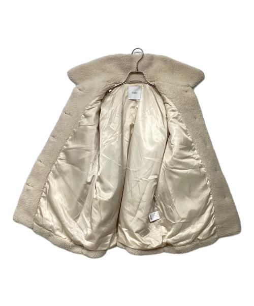 CLANE（クラネ）CLANE (クラネ) RIDGE POCKET BOA OVER COAT（リッジ ポケット ボア オーバー コート) ホワイト サイズ:1の古着・服飾アイテム