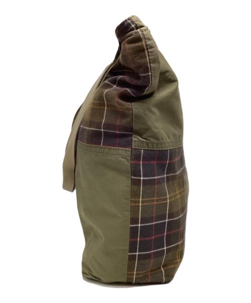 Barbour（バブアー）Barbour (バブアー) トランスポートパッチワーク トート オリーブの古着・服飾アイテム