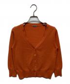 BOTTEGA VENETAボッテガベネタ）の古着「カシミヤニットカーディガン　196107」｜オレンジ