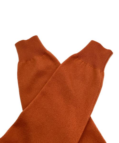 BOTTEGA VENETA（ボッテガベネタ）BOTTEGA VENETA (ボッテガベネタ) カシミヤニットカーディガン　196107 オレンジ サイズ:38の古着・服飾アイテム