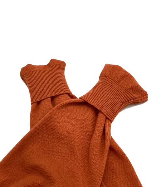 BOTTEGA VENETA（ボッテガベネタ）BOTTEGA VENETA (ボッテガベネタ) カシミヤニットカーディガン　196107 オレンジ サイズ:38の古着・服飾アイテム