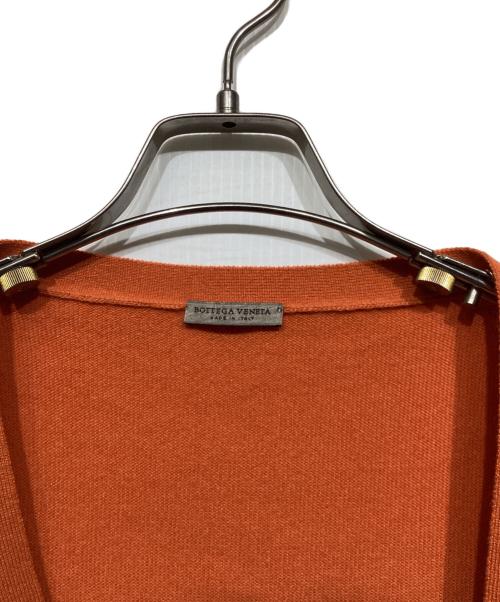 BOTTEGA VENETA（ボッテガベネタ）BOTTEGA VENETA (ボッテガベネタ) カシミヤニットカーディガン　196107 オレンジ サイズ:38の古着・服飾アイテム