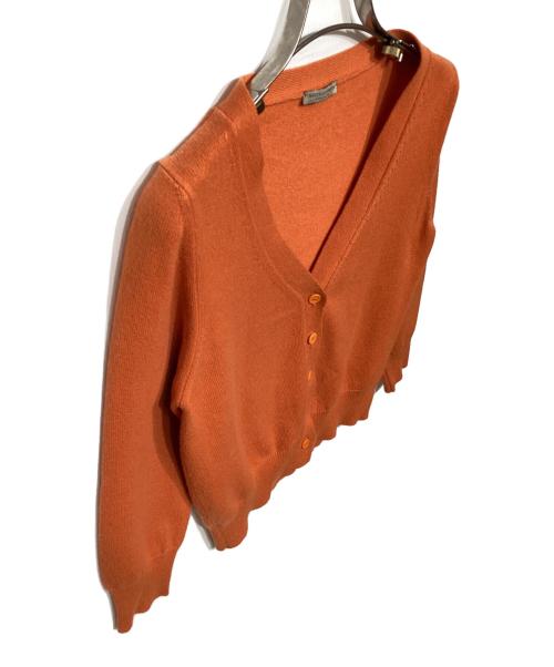 BOTTEGA VENETA（ボッテガベネタ）BOTTEGA VENETA (ボッテガベネタ) カシミヤニットカーディガン　196107 オレンジ サイズ:38の古着・服飾アイテム