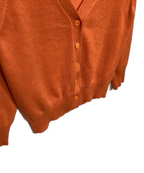 BOTTEGA VENETA（ボッテガベネタ）BOTTEGA VENETA (ボッテガベネタ) カシミヤニットカーディガン　196107 オレンジ サイズ:38の古着・服飾アイテム