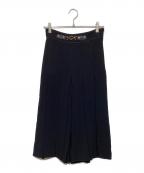 GUCCIグッチ）の古着「インターロッキングGプリーツパンツ　596968 Z8AHU」｜ブラック