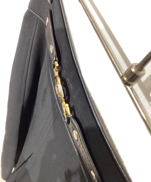 GUCCI（グッチ）GUCCI (グッチ) インターロッキングGプリーツパンツ　596968 Z8AHU ブラック サイズ:38の古着・服飾アイテム