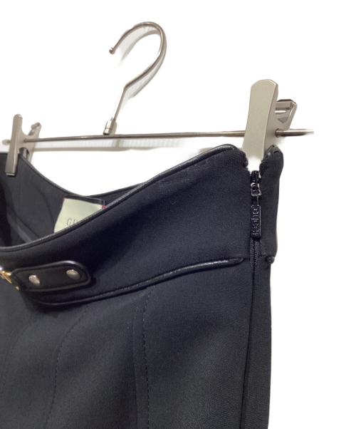 GUCCI（グッチ）GUCCI (グッチ) インターロッキングGプリーツパンツ　596968 Z8AHU ブラック サイズ:38の古着・服飾アイテム