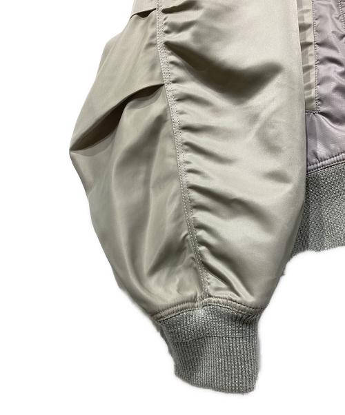 MAISON SPECIAL（メゾンスペシャル）MAISON SPECIAL (メゾンスペシャル) Different Material Docking Prime-Over Zip Blouson グレー サイズ:02の古着・服飾アイテム