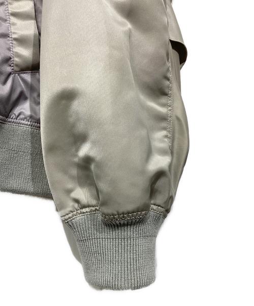 MAISON SPECIAL（メゾンスペシャル）MAISON SPECIAL (メゾンスペシャル) Different Material Docking Prime-Over Zip Blouson グレー サイズ:02の古着・服飾アイテム