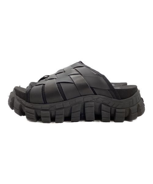 MAISON SPECIAL（メゾンスペシャル）MAISON SPECIAL SPECIAL SHOES FACTORY (スペシャルシューズファクトリー) Rattling Sole Woven Mesh Shower Sandal 11251561204 ブラック サイズ:25.5の古着・服飾アイテム