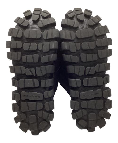 MAISON SPECIAL（メゾンスペシャル）MAISON SPECIAL SPECIAL SHOES FACTORY (スペシャルシューズファクトリー) Rattling Sole Woven Mesh Shower Sandal 11251561204 ブラック サイズ:25.5の古着・服飾アイテム