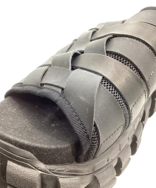 MAISON SPECIAL（メゾンスペシャル）MAISON SPECIAL SPECIAL SHOES FACTORY (スペシャルシューズファクトリー) Rattling Sole Woven Mesh Shower Sandal 11251561204 ブラック サイズ:25.5の古着・服飾アイテム