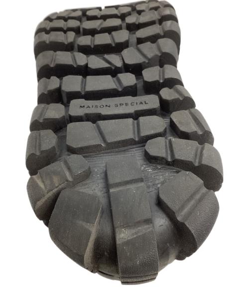 MAISON SPECIAL（メゾンスペシャル）MAISON SPECIAL SPECIAL SHOES FACTORY (スペシャルシューズファクトリー) Rattling Sole Woven Mesh Shower Sandal 11251561204 ブラック サイズ:25.5の古着・服飾アイテム