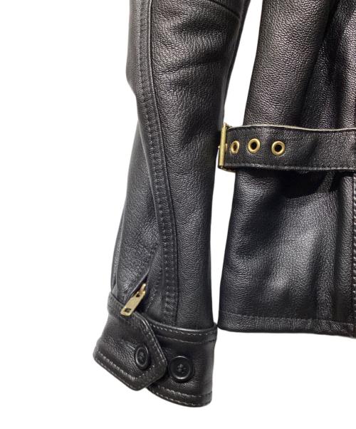 AVIREX（アヴィレックス）AVIREX (アヴィレックス) J-4LIGHT レザージャケット　2191002 ブラック サイズ:Lの古着・服飾アイテム