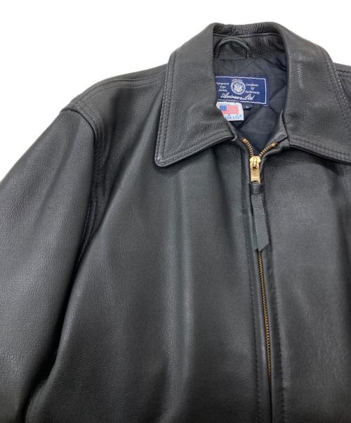 AVIREX（アヴィレックス）AVIREX (アヴィレックス) J-4LIGHT レザージャケット　2191002 ブラック サイズ:Lの古着・服飾アイテム