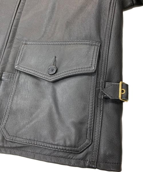 AVIREX（アヴィレックス）AVIREX (アヴィレックス) J-4LIGHT レザージャケット　2191002 ブラック サイズ:Lの古着・服飾アイテム