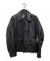 AVIREX（アヴィレックス）の古着「J-4LIGHT レザージャケット　2191002」｜ブラック