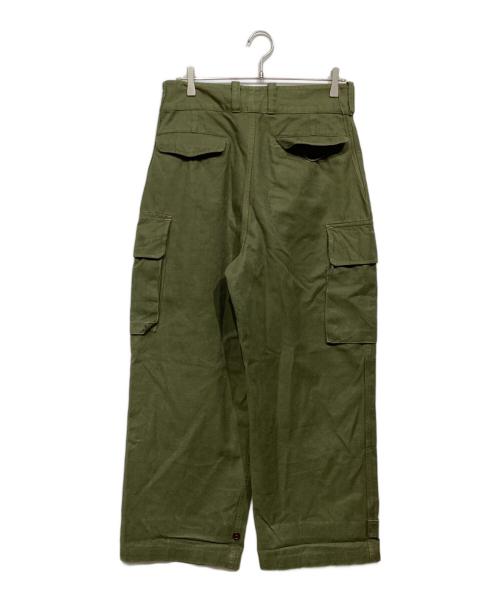 French Army（フランス軍）French Army (フレンチアーミー) M-47前期型カーゴパンツ グリーン サイズ:35の古着・服飾アイテム