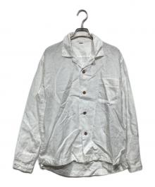 45R（フォーティファイブ・アール）の古着「リネンサファリシャツ　5053061」｜ホワイト