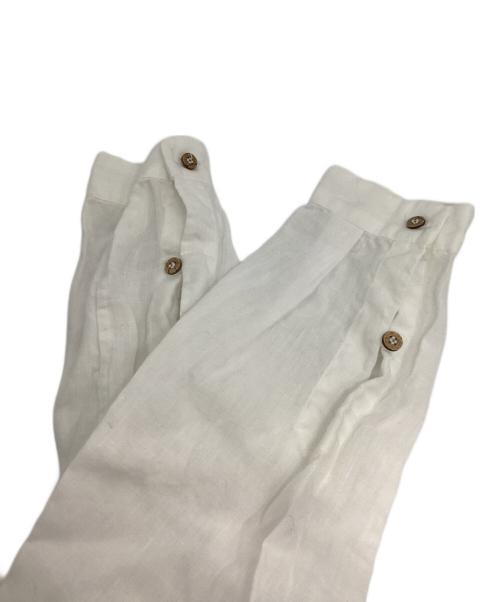 45R（フォーティファイブ・アール）45R (フォーティファイブ・アール) リネンサファリシャツ　5053061 ホワイト サイズ:2の古着・服飾アイテム