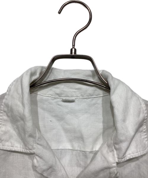 45R（フォーティファイブ・アール）45R (フォーティファイブ・アール) リネンサファリシャツ　5053061 ホワイト サイズ:2の古着・服飾アイテム