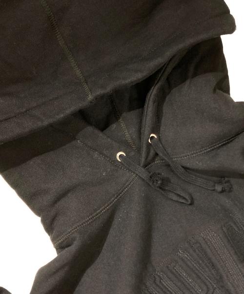 SUPREME（シュプリーム）SUPREME (シュプリーム) Embroidered Outline Hooded Sweatshirt ブラック サイズ:Sの古着・服飾アイテム