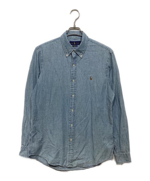 RALPH LAUREN（ラルフローレン）RALPH LAUREN (ラルフローレン) ダンガリーシャツ ライトインディゴ サイズ:Mの古着・服飾アイテム