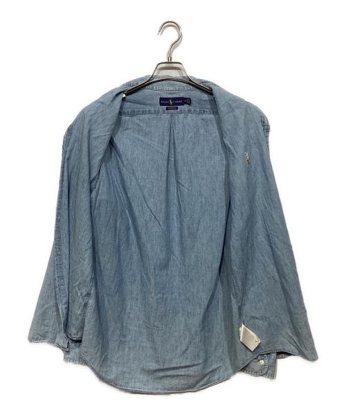 RALPH LAUREN（ラルフローレン）RALPH LAUREN (ラルフローレン) ダンガリーシャツ ライトインディゴ サイズ:Mの古着・服飾アイテム
