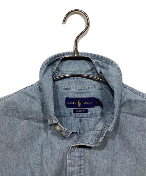 RALPH LAUREN（ラルフローレン）RALPH LAUREN (ラルフローレン) ダンガリーシャツ ライトインディゴ サイズ:Mの古着・服飾アイテム