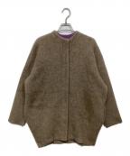 ELENDEEKエレンディーク）の古着「RACCOON MIX WCD　512052628701-03」｜ベージュ×パープル