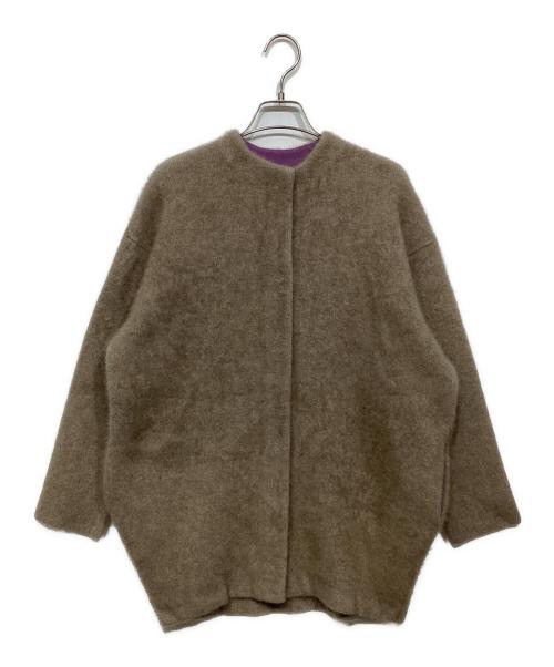 ELENDEEK（エレンディーク）ELENDEEK (エレンディーク) RACCOON MIX WCD　512052628701-03 ベージュ×パープル サイズ:freeの古着・服飾アイテム