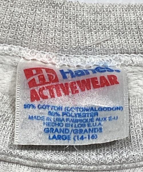 Hanes（ヘインズ）Hanes (ヘインズ) 90’S 鉄腕アトム　ラグランスウェット グレー サイズ:L（14-16）の古着・服飾アイテム
