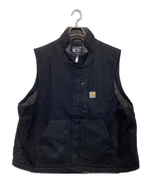 CarHartt（カーハート）CarHartt (カーハート) 裏ボアダックベスト　0V4277-M ブラック サイズ:2XLの古着・服飾アイテム