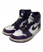NIKEナイキ）の古着「Air Jordan 1 Retro High OG」｜パープル×ホワイト