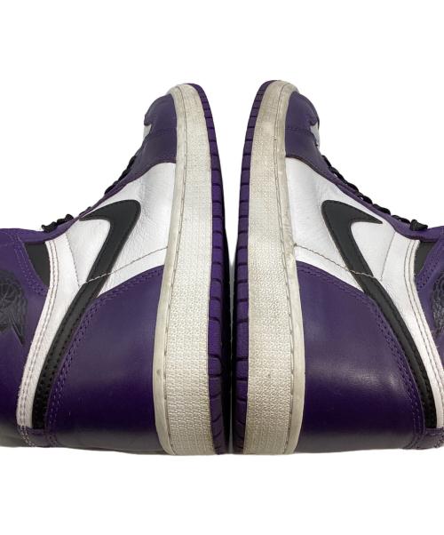 NIKE（ナイキ）NIKE (ナイキ) Air Jordan 1 Retro High OG パープル×ホワイト サイズ:27の古着・服飾アイテム