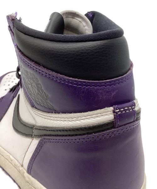 NIKE（ナイキ）NIKE (ナイキ) Air Jordan 1 Retro High OG パープル×ホワイト サイズ:27の古着・服飾アイテム