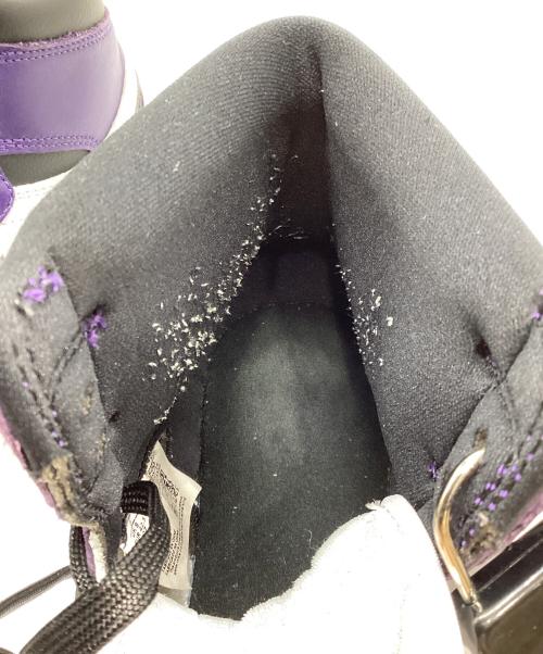 NIKE（ナイキ）NIKE (ナイキ) Air Jordan 1 Retro High OG パープル×ホワイト サイズ:27の古着・服飾アイテム