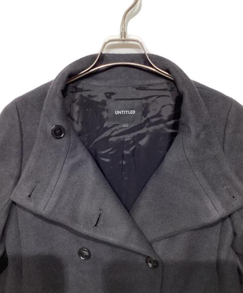 UNTITLED（アンタイトル）UNTITLED (アンタイトル) ダブルブレストロングコート グレー サイズ:1の古着・服飾アイテム