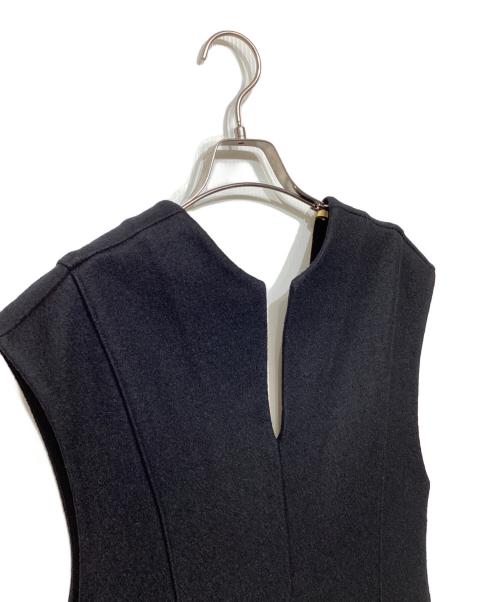CURRENTAGE（カレンテージ）CURRENTAGE (カレンテージ) ウールロングワンピース　A2503FA 241 ブラック サイズ:-の古着・服飾アイテム