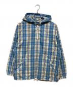 PENDLETONペンドルトン）の古着「チェックアノラックパーカー」｜スカイブルー