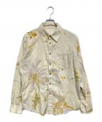 Pal'las Palaceパラスパレス）の古着「花柄シャツ」｜ベージュ
