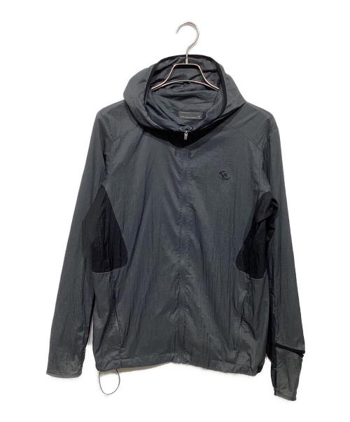 san san gear（サンサンギア）san san gear (サンサンギア) フーデッドナイロンジャケット グレー×ブラック サイズ:1の古着・服飾アイテム